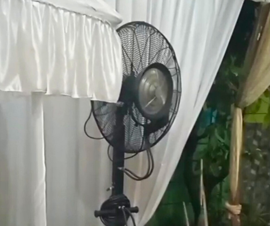 Kipas uap besar untuk acara wedding Bekasi