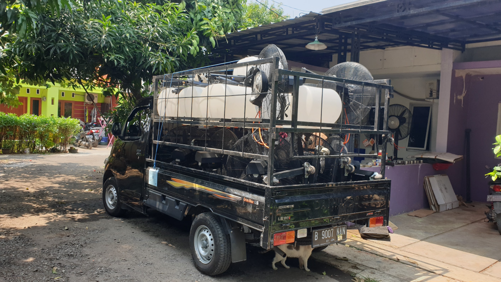 sewa kipas angin kabut tangerang untuk acara outdoor