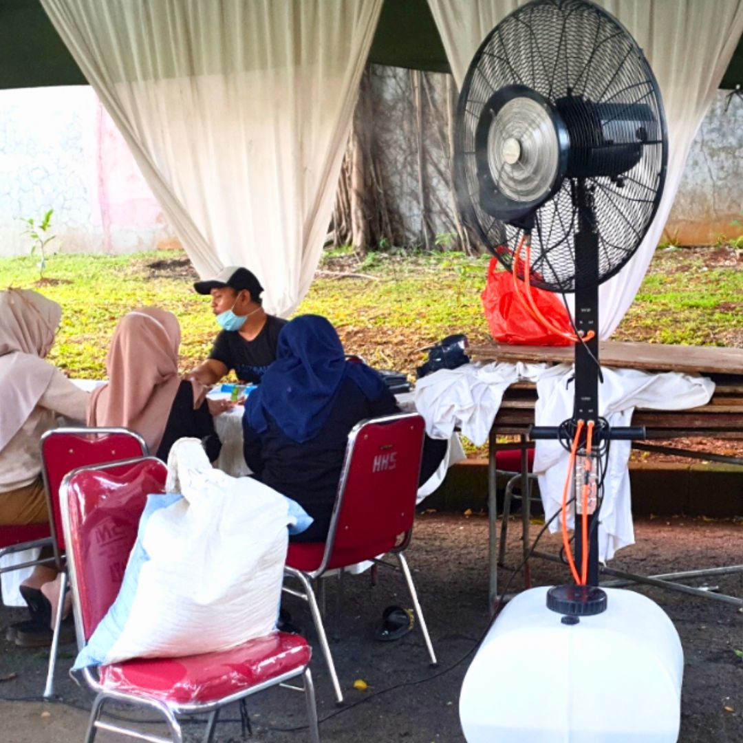 Misty Fan pendingin outdoor